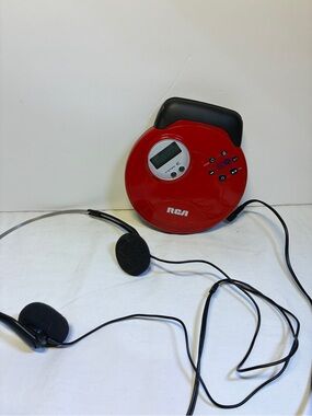 RCA ESP-Xtreme Personal Portable CD Player Model RP2501 Red Tested Working